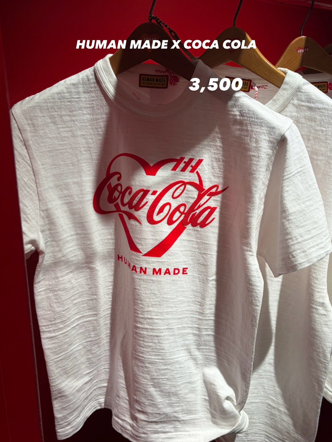 White Human Made x Coca-Cola T-shirt with heart logo