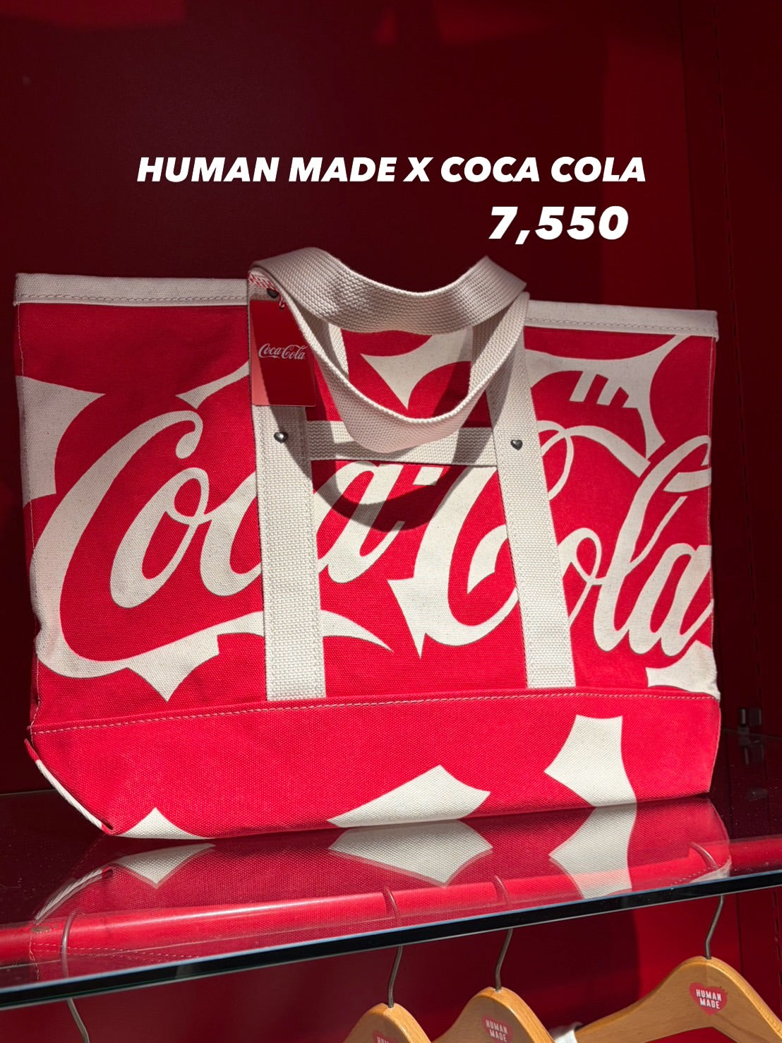 Red and white Human Made x Coca-Cola Tote Bag
